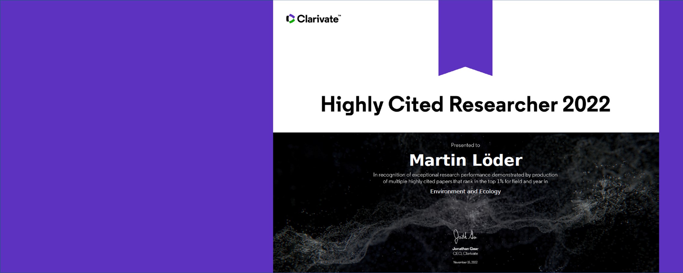 slider highly cited researcher