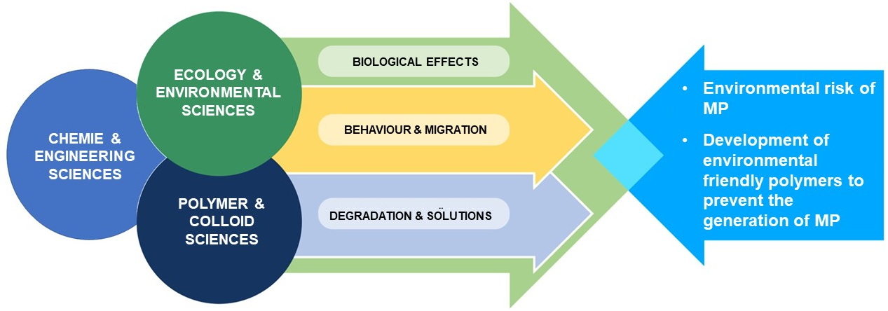 scheme showing the interdisciplinarity of the CRC1357