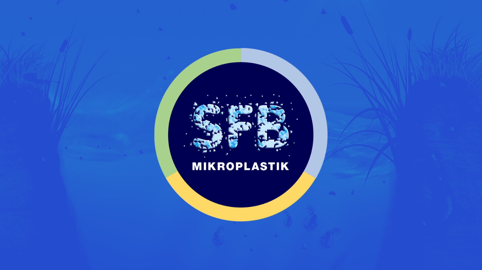 SFB logo vor blauem Hintergrund