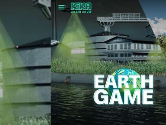 Titelbild der Quiz-Show Earthgame vom KIKA