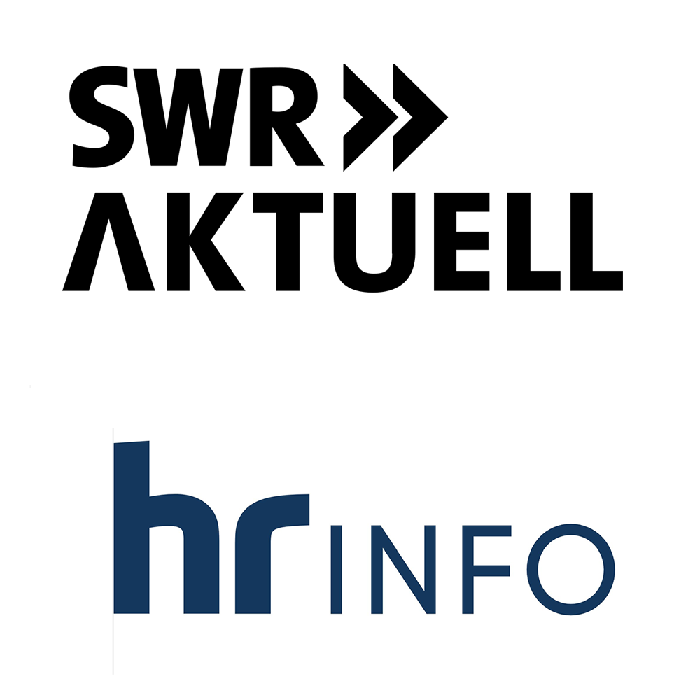 Senderlogos SWR Aktuell und HR info