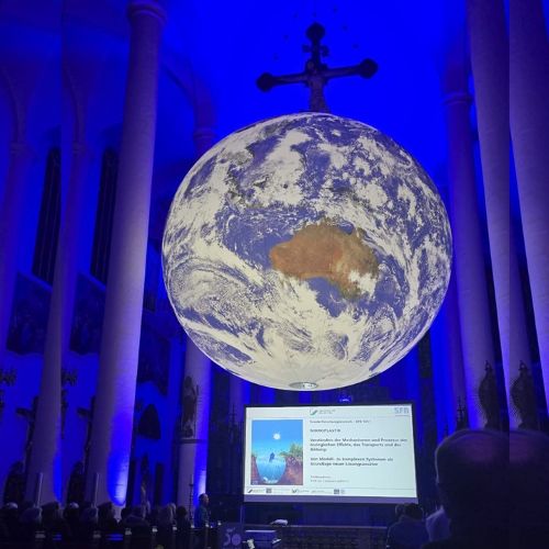 Photo of the Gaia Installation at St Jacobs Basilica