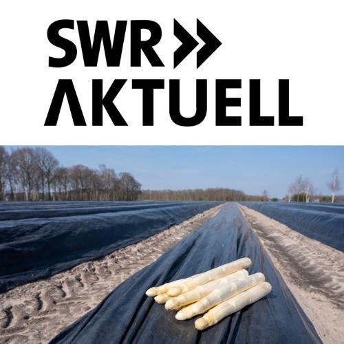 SWR Logo and field of asparagus